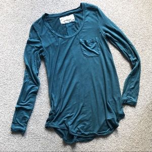 Anthropologie Pure + Good Dark Teal Tunic